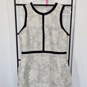 White Dress with Black Trim